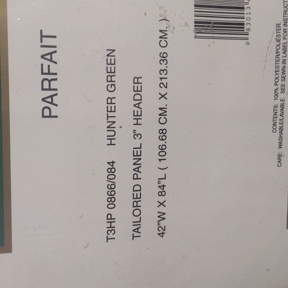 CROSCILL home fashions parfait tailored panel 3-in header new - Picture 2 of 5